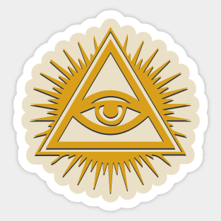 Triangle of Light & All Seeing Eye of Ra Sticker